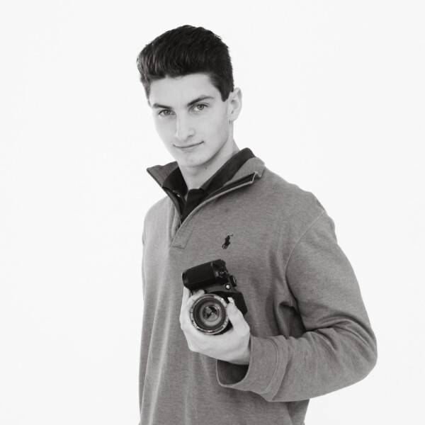 student with camera