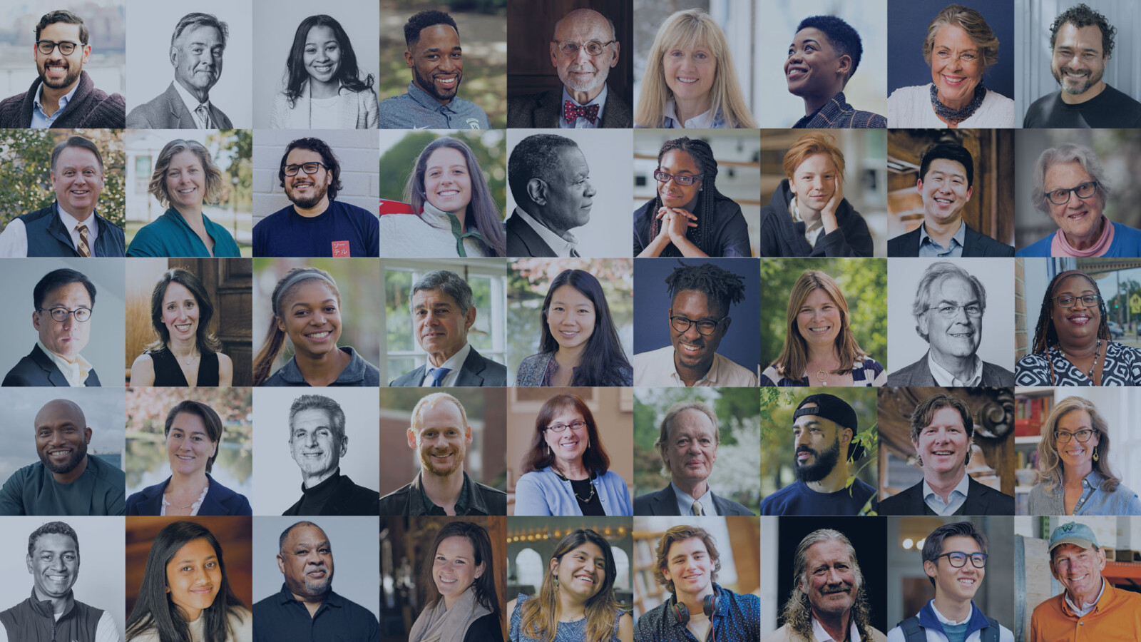 grid of peoples faces