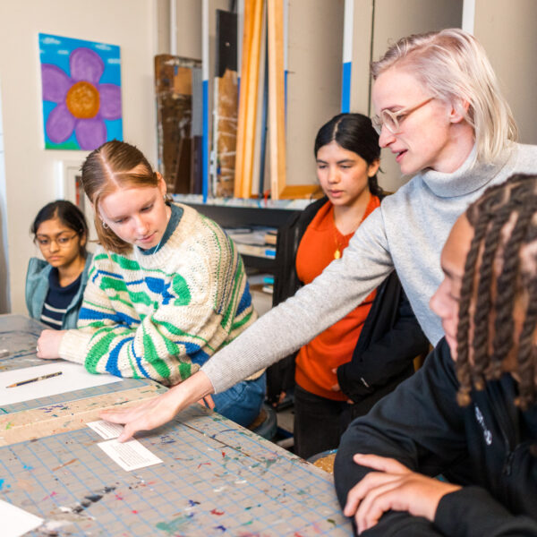 IMG_2961 visiting artist presenting in classroom