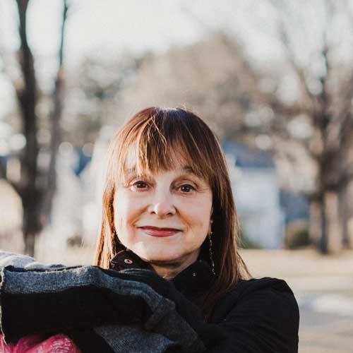 rosemary fiet covey '72 grum woman outside in winter