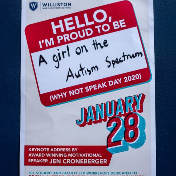 why not speak day poster